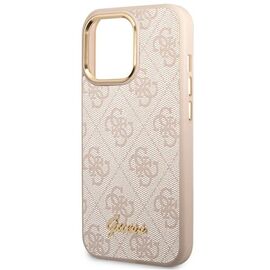 Guess 4G Vintage Gold Logo case for iPhone 14 Pro - pink - Uncategorized Cases (2) - Cases - Techbox