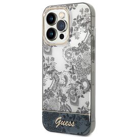 Guess GUHCP14LHGPLHG iPhone 14 Pro 6.1" grey/grey hardcase Porcelain Collection - Apple Cases - Cases - Techbox