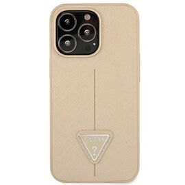 Guess GUHCP14LPSATLE iPhone 14 Pro 6,1" be&Aring;&frac14;owy/beige hardcase SaffianoTriangle Logo - Apple Cases - Cases - Techbox