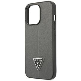 Guess GUHCP14LPSATLG iPhone 14 Pro 6,1" srebrny/silver hardcase SaffianoTriangle Logo - Apple Cases - Cases - Techbox