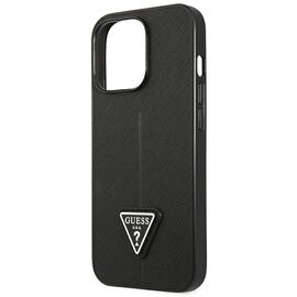 Guess GUHCP14LPSATLK iPhone 14 Pro 6.1" black/black hardcase SaffianoTriangle Logo | Techbox