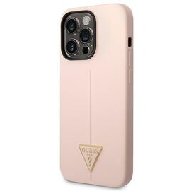 Guess GUHCP14LSLTGP iPhone 14 Pro 6.1" pink/pink hardcase Silicone Triangle - Apple Cases - Cases - Techbox
