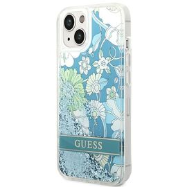 Guess GUHCP14MLFLSN iPhone 14 Plus 6.7 "green / green hardcase Flower Liquid Glitter | Techbox