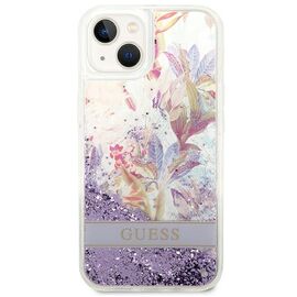 Guess GUHCP14MLFLSU iPhone 14 Plus 6.7 "violet / purple hardcase Flower Liquid Glitter | Techbox