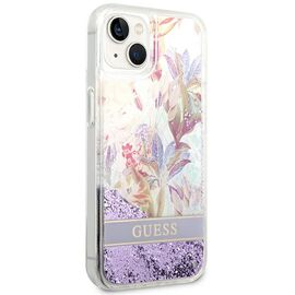 Guess GUHCP14MLFLSU iPhone 14 Plus 6.7 "violet / purple hardcase Flower Liquid Glitter | Techbox