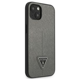 Guess GUHCP14MPSATLG iPhone 14 Plus 6.7 "silver / silver hardcase SaffianoTriangle Logo | Techbox