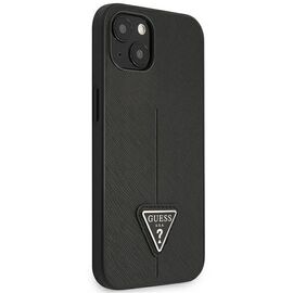 Guess GUHCP14MPSATLK iPhone 14 Plus 6,7" czarny/black hardcase SaffianoTriangle Logo - Apple Cases - Cases - Techbox