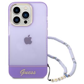 Guess GUHCP14XHGCOHU iPhone 14 Pro Max 6.7" purple/purple hardcase Translucent Pearl Strap - Apple Cases - Cases - Techbox