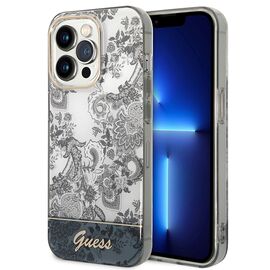 Guess GUHCP14XHGPLHG iPhone 14 Pro Max 6.7 "gray / gray hardcase Porcelain Collection | Techbox