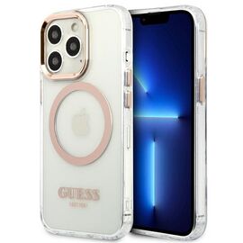 Guess GUHMP13XHTRMD iPhone 13 Pro Max 6.7 "gold / gold hard case Metal Outline Magsafe - Apple Cases - Cases - Techbox