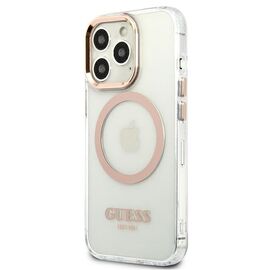 Guess GUHMP13XHTRMD iPhone 13 Pro Max 6.7 "gold / gold hard case Metal Outline Magsafe - Apple Cases - Cases - Techbox