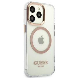 Guess GUHMP13XHTRMD iPhone 13 Pro Max 6.7 "gold / gold hard case Metal Outline Magsafe - Apple Cases - Cases - Techbox