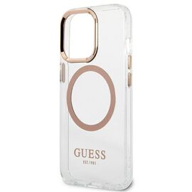 Guess GUHMP13XHTRMD iPhone 13 Pro Max 6.7 "gold / gold hard case Metal Outline Magsafe - Apple Cases - Cases - Techbox