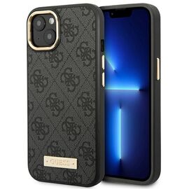 Guess GUHMP14MU4GPRK iPhone 14 Plus 6.7 "black / black hard case 4G Logo Plate MagSafe - Apple Cases - Cases - Techbox