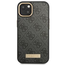 Guess GUHMP14MU4GPRK iPhone 14 Plus 6.7 "black / black hard case 4G Logo Plate MagSafe - Apple Cases - Cases - Techbox