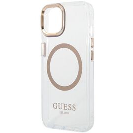 Guess GUHMP14SHTRMD iPhone 14 6.1 "gold / gold hard case Metal Outline Magsafe - Apple Cases - Cases - Techbox