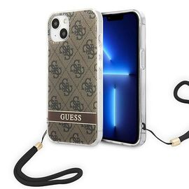 Guess GUOHCP14MH4STW iPhone 14 Plus 6,7" br&Auml;&hellip;zowy/brown hardcase 4G Print Strap - Apple Cases - Cases - Techbox