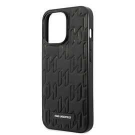 Karl Lagerfeld KLHCP13LMNMP1K iPhone 13 Pro / 13 6.1 "hardcase black / black Monogram Plaque - Apple Cases - Cases - Techbox
