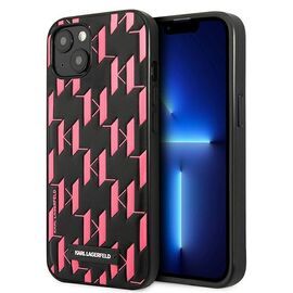 Karl Lagerfeld KLHCP13SMNMP1P iPhone 13 mini 5,4" hardcase r&Atilde;&sup3;&Aring;&frac14;owy/pink Monogram Plaque - Apple Cases - Cases - Techbox