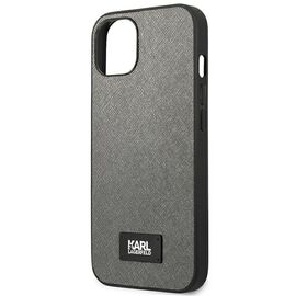 Karl Lagerfeld KLHCP13SSFMP2DG iPhone 13 mini 5,4" hardcase srebrny/silver Saffiano Plaque - Apple Cases - Cases - Techbox