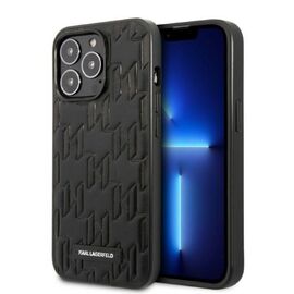 Karl Lagerfeld KLHCP13XMNMP1K iPhone 13 Pro Max 6,7" hardcase czarny/black Monogram Plaque - Apple Cases - Cases - Techbox