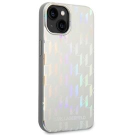 Karl Lagerfeld KLHCP14MLGMMSV3 iPhone 14 Plus 6,7" hardcase srebrny/silver Monogram Iridescent - Apple Cases - Cases - Techbox
