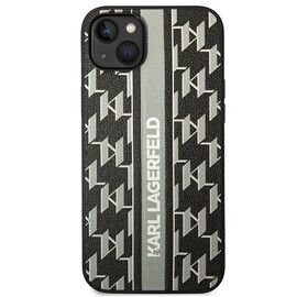 Karl Lagerfeld KLHCP14MPGKLSKG iPhone 14 Plus 6,7" hardcase szary/grey Monogram Stripe - Apple Cases - Cases - Techbox