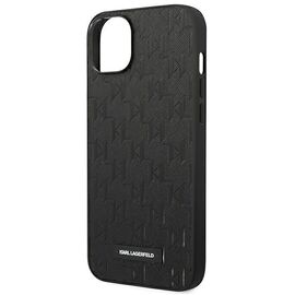 Karl Lagerfeld KLHCP14MSAKLHPK iPhone 14 Plus 6,7" hardcase czarny/black Saffiano Mono Metal Logo - Apple Cases - Cases - Techbox
