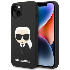 Karl Lagerfeld KLHCP14MSLKHBK iPhone 14 Plus 6,7" hardcase czarny/black Silicone Karl`s Head - Apple Cases - Cases - Techbox