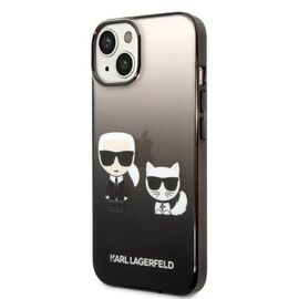 Karl Lagerfeld KLHCP14MTGKCK iPhone 14 Plus 6,7 "hardcase black / black Gradient Ikonik Karl &amp; Choupette | Techbox