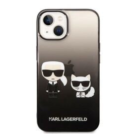 Karl Lagerfeld KLHCP14MTGKCK iPhone 14 Plus 6,7 "hardcase black / black Gradient Ikonik Karl &amp; Choupette | Techbox