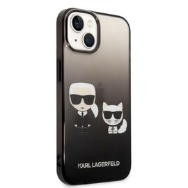 Karl Lagerfeld KLHCP14MTGKCK iPhone 14 Plus 6,7 "hardcase black / black Gradient Ikonik Karl &amp; Choupette | Techbox