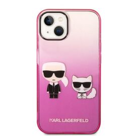 Karl Lagerfeld KLHCP14MTGKCP iPhone 14 Plus 6,7" hardcase r&oacute;żowy/pink Gradient Ikonik Karl & Choupette | Techbox