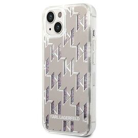 Karl Lagerfeld KLHCP14SLMNMS iPhone 14 6.1 "hardcase silver / silver Liquid Glitter Monogram | Techbox