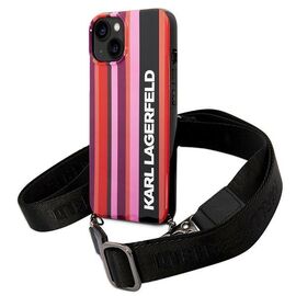 Karl Lagerfeld KLHCP14SSTSTP iPhone 14 6.1 "hardcase pink / pink Color Stripes Strap - Apple Cases - Cases - Techbox