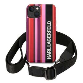 Karl Lagerfeld KLHCP14SSTSTP iPhone 14 6.1 "hardcase pink / pink Color Stripes Strap - Apple Cases - Cases - Techbox