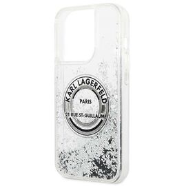 Karl Lagerfeld KLHCP14XLCRSGRS iPhone 14 Pro Max 6.7 "silver / silver hardcase Liquid Glitter RSG | Techbox