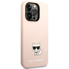 Karl Lagerfeld KLHCP14XSLCTPI iPhone 14 Pro Max 6.7 "hardcase light pink / light pink Silicone Choupette Body | Techbox