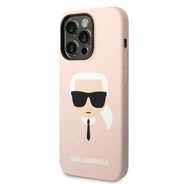 Karl Lagerfeld KLHMP14LSLKHLP iPhone 14 Pro 6,1" hardcase jasnorÃ³Å¼owy/light pink Silicone Karl`s Head Magsafe - Apple Cases - Cases - Techbox