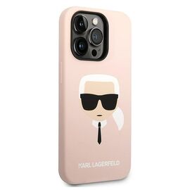 Karl Lagerfeld KLHMP14LSLKHLP iPhone 14 Pro 6,1" hardcase jasnorÃ³Å¼owy/light pink Silicone Karl`s Head Magsafe - Apple Cases - Cases - Techbox