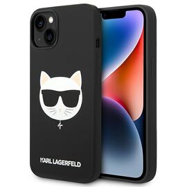 Karl Lagerfeld KLHMP14MSLCHBK iPhone 14 Plus 6,7" hardcase czarny/black Silicone Choupette Head Magsafe - Apple Cases - Cases - Techbox