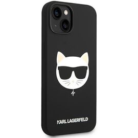 Karl Lagerfeld KLHMP14MSLCHBK iPhone 14 Plus 6,7" hardcase czarny/black Silicone Choupette Head Magsafe - Apple Cases - Cases - Techbox