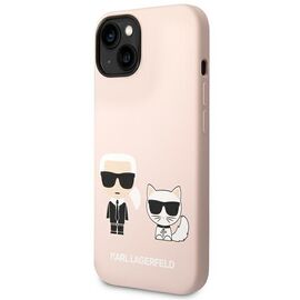 Karl Lagerfeld KLHMP14MSSKCI iPhone 14 Plus 6,7" hardcase jasnorÃ³Å¼owy/light pink Silicone Karl & Choupette Magsafe - Apple Cases - Cases - Techbox