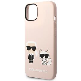 Karl Lagerfeld KLHMP14MSSKCI iPhone 14 Plus 6,7" hardcase jasnorÃ³Å¼owy/light pink Silicone Karl & Choupette Magsafe - Apple Cases - Cases - Techbox