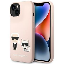 Karl Lagerfeld KLHMP14SSSKCI iPhone 14 6,1" hardcase jasnorÃ³Å¼owy/light pink Silicone Karl & Choupette Magsafe - Apple Cases - Cases - Techbox