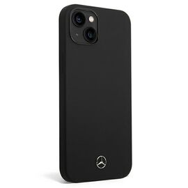 Mercedes Silicone Line case for iPhone 14 Plus - black | Techbox