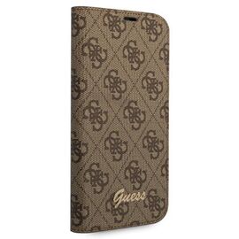Guess GUBKP14XHG4SHW iPhone 14 Pro Max 6.7 "brown / brown book 4G Vintage Gold Logo - Apple Cases - Cases - Techbox
