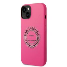 Karl Lagerfeld KLHCP14MSRSGRCF iPhone 14 Plus 6,7" hardcase r&Atilde;&sup3;&Aring;&frac14;owy/pink Silicone RSG - Apple Cases - Cases - Techbox
