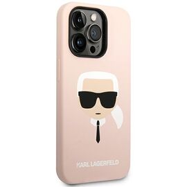 Karl Lagerfeld KLHCP14XSLKHLP iPhone 14 Pro Max 6.7 "hardcase pink / pink Silicone Karl`s Head - Apple Cases - Cases - Techbox