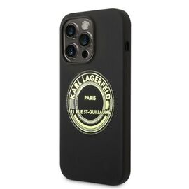 Karl Lagerfeld Silicone RSG case for iPhone 14 Pro - black | Techbox